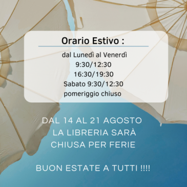 ORARIO ESTIVO