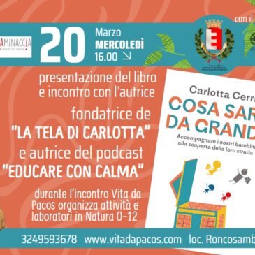 COSA SARO’ DA GRANDE_presentazione Libro _Carlotta Cerri